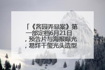 《酱园弄悬案》第一部定档6月21日，预告片与海报曝光，易烊千玺光头造型饰演“周瞎子”