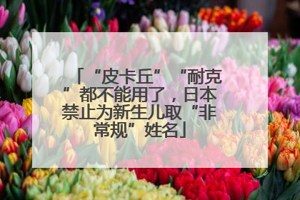 “皮卡丘”“耐克”都不能用了，日本禁止为新生儿取“非常规”姓名