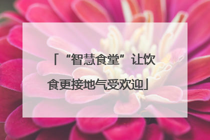 “智慧食堂”让饮食更接地气受欢迎