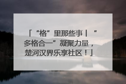 “格”里那些事丨“多格合一”凝聚力量，楚河汉界乐享社区！