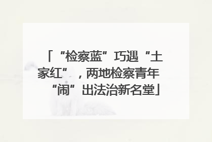 “检察蓝”巧遇“土家红”，两地检察青年“闹”出法治新名堂