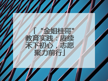 “金姐桂哥”教育实践：赓续禾下初心，志愿聚力前行