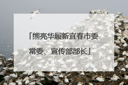 熊亮华履新宜春市委常委、宣传部部长
