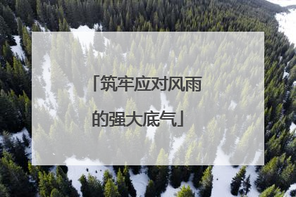 筑牢应对风雨的强大底气