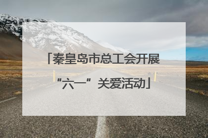 秦皇岛市总工会开展“六一”关爱活动
