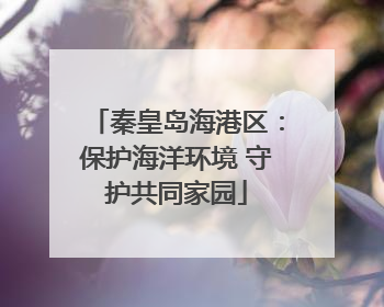 秦皇岛海港区：保护海洋环境 守护共同家园