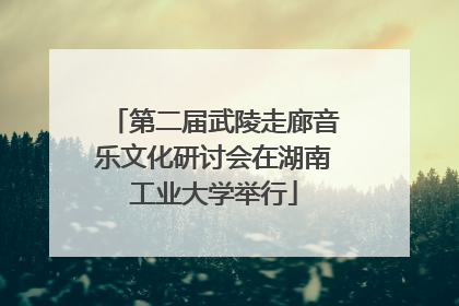 第二届武陵走廊音乐文化研讨会在湖南工业大学举行