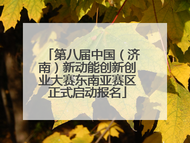 第八届中国（济南）新动能创新创业大赛东南亚赛区正式启动报名