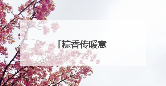 粽香传暖意 驿站系民情