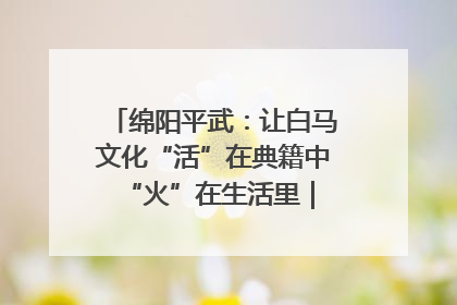 绵阳平武：让白马文化“活”在典籍中 “火”在生活里｜新闻发布最前线