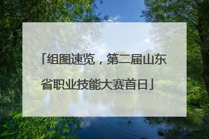组图速览，第二届山东省职业技能大赛首日