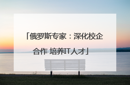 俄罗斯专家：深化校企合作 培养IT人才