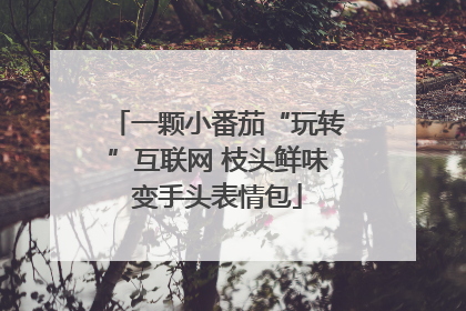 一颗小番茄“玩转”互联网 枝头鲜味变手头表情包