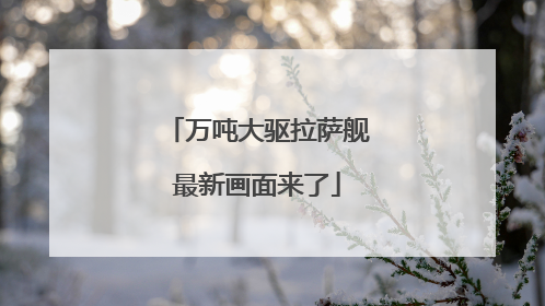 万吨大驱拉萨舰最新画面来了