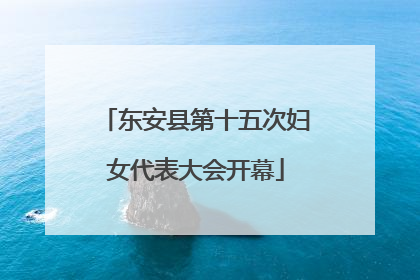 东安县第十五次妇女代表大会开幕
