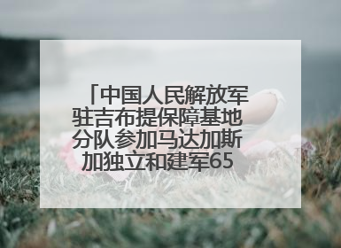 中国人民解放军驻吉布提保障基地分队参加马达加斯加独立和建军65周年阅兵活动