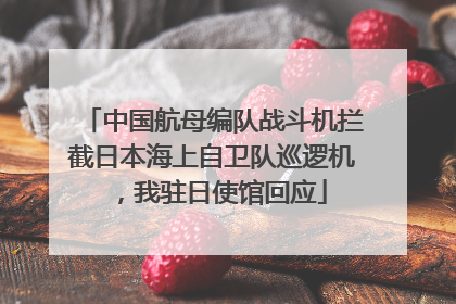 中国航母编队战斗机拦截日本海上自卫队巡逻机，我驻日使馆回应