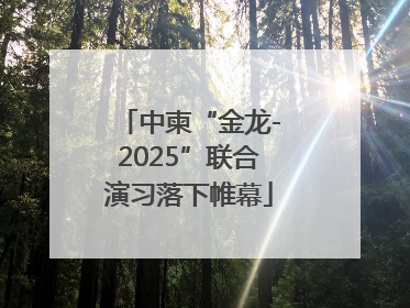 中柬“金龙-2025”联合演习落下帷幕