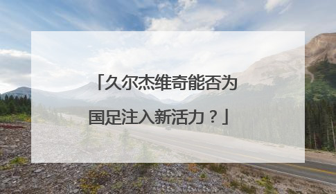 久尔杰维奇能否为国足注入新活力？