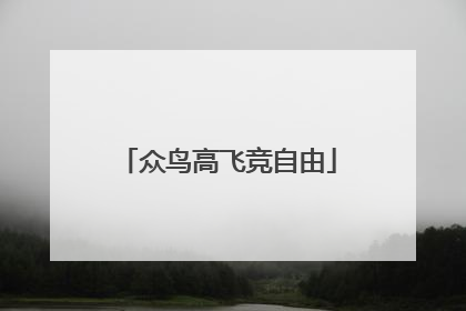 众鸟高飞竞自由