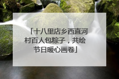 十八里店乡西直河村百人包粽子，共绘节日暖心画卷