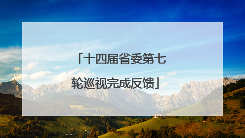 十四届省委第七轮巡视完成反馈