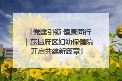 党建引领 健康同行｜东昌府区妇幼保健院开启共建新篇章