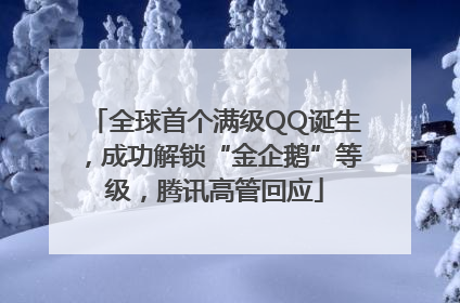 全球首个满级QQ诞生，成功解锁“金企鹅”等级，腾讯高管回应