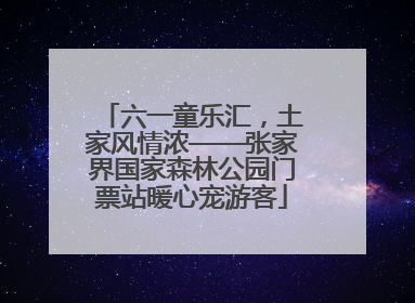 六一童乐汇，土家风情浓——张家界国家森林公园门票站暖心宠游客