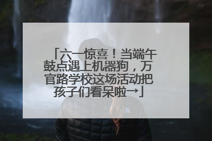 六一惊喜！当端午鼓点遇上机器狗，万官路学校这场活动把孩子们看呆啦→