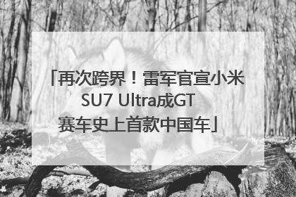 再次跨界！雷军官宣小米SU7 Ultra成GT赛车史上首款中国车