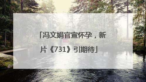 冯文娟官宣怀孕，新片《731》引期待