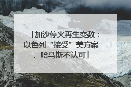 加沙停火再生变数：以色列“接受”美方案、哈马斯不认可