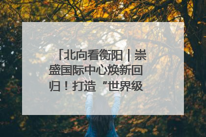 北向看衡阳｜崇盛国际中心焕新回归！打造“世界级美食主题公园”