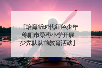 培育新时代红色少年 绵阳市桑枣小学开展少先队队前教育活动