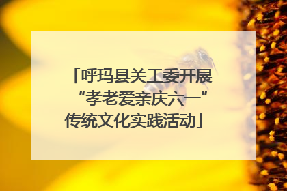 呼玛县关工委开展“孝老爱亲庆六一”传统文化实践活动