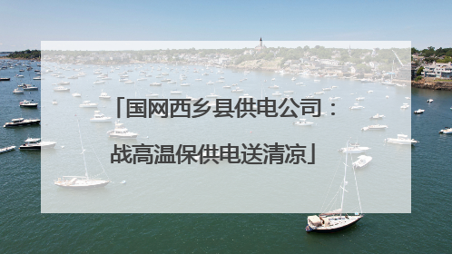 国网西乡县供电公司：战高温保供电送清凉