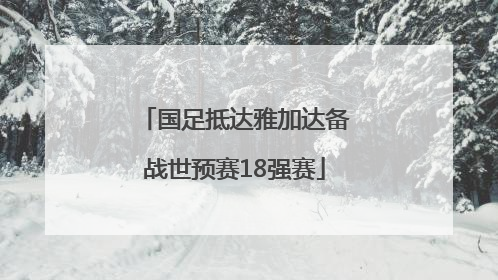 国足抵达雅加达备战世预赛18强赛