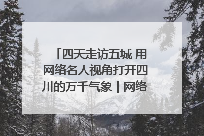 四天走访五城 用网络名人视角打开四川的万千气象｜网络名人四川行