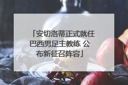 安切洛蒂正式就任巴西男足主教练 公布新征召阵容