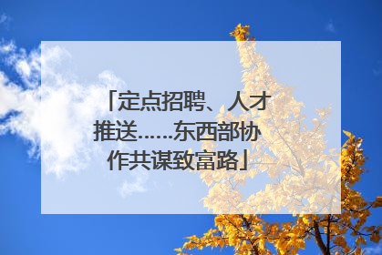 定点招聘、人才推送……东西部协作共谋致富路