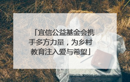 宜信公益基金会携手多方力量，为乡村教育注入爱与希望