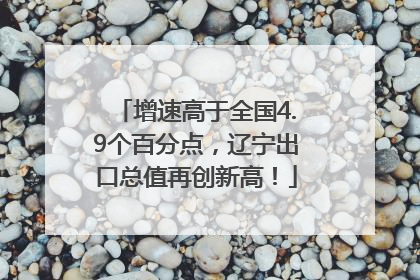 增速高于全国4.9个百分点，辽宁出口总值再创新高！