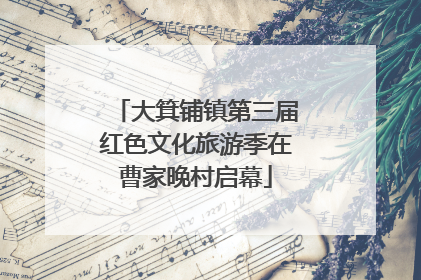 大箕铺镇第三届红色文化旅游季在曹家晚村启幕
