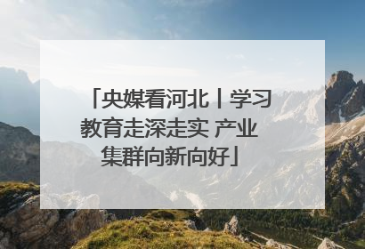 央媒看河北丨学习教育走深走实 产业集群向新向好