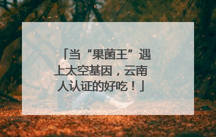 当“果菌王”遇上太空基因，云南人认证的好吃！