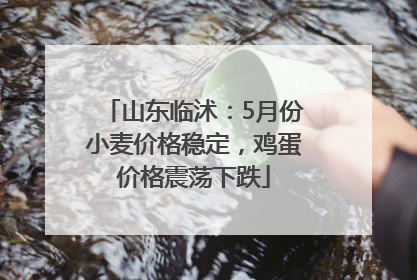 山东临沭：5月份小麦价格稳定，鸡蛋价格震荡下跌