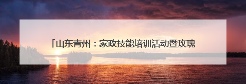 山东青州：家政技能培训活动暨玫瑰书香女职工主题阅读活动成功举办