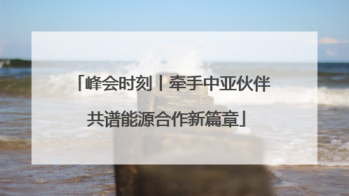 峰会时刻丨牵手中亚伙伴 共谱能源合作新篇章