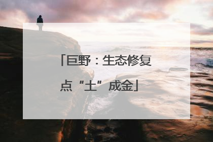 巨野：生态修复点“土”成金